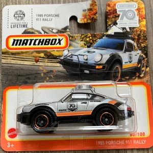 Matchbox Race Car 1985 Porsche 911 Rally Special Edition 70 Anniversary 2023 New